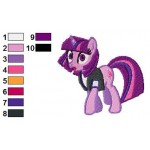 Twilight Sparkle My Little Pony Surprising Embroidery Design